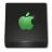 Disc Black Green Icon 48x48 png